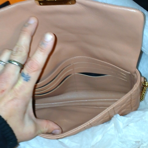 FINAL PRICE! Christian Dior Pink/Beige Leather Cannage Miss Dior Shoulder Bag - Picture 4 of 17